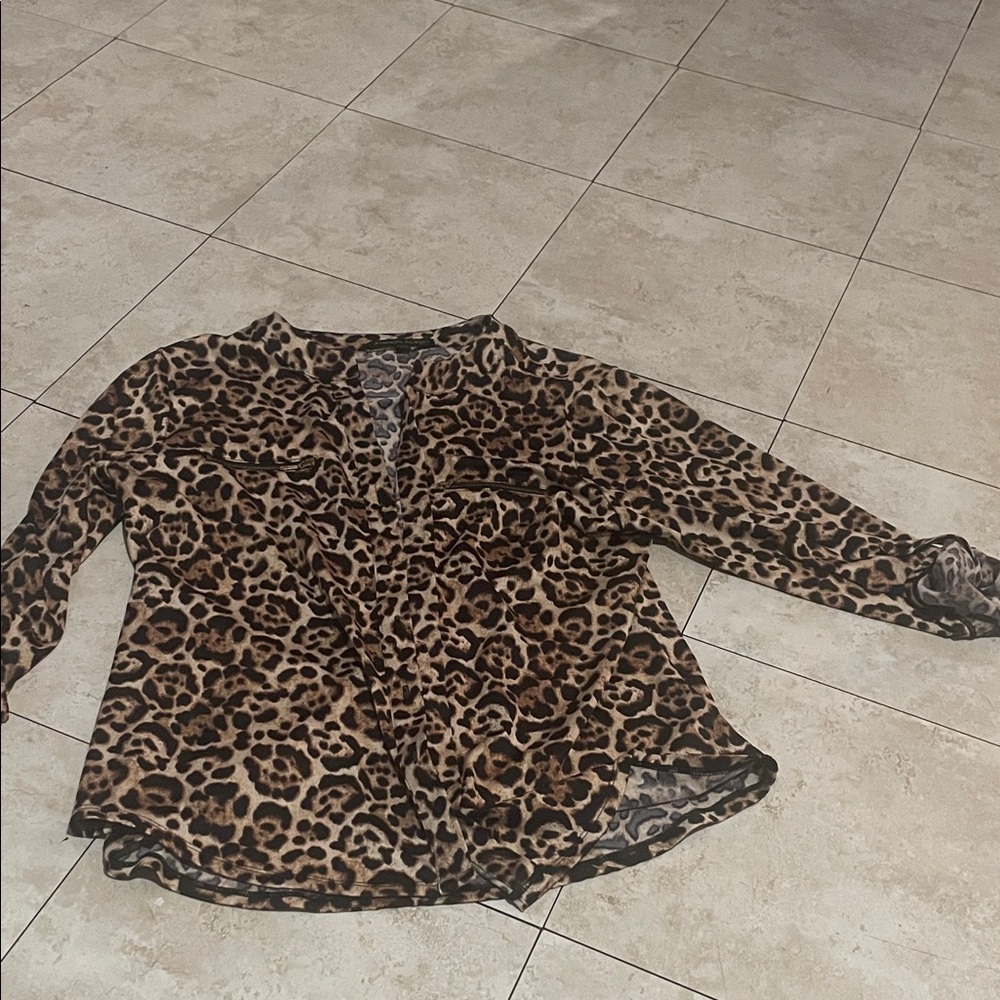 Leopard Print Women's Top